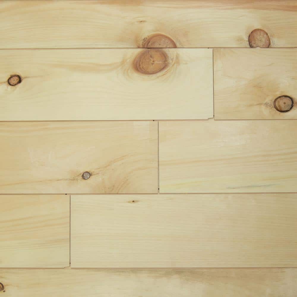 Wilson 8" Unfinished Knotty Pine Tongue and Groove Planks