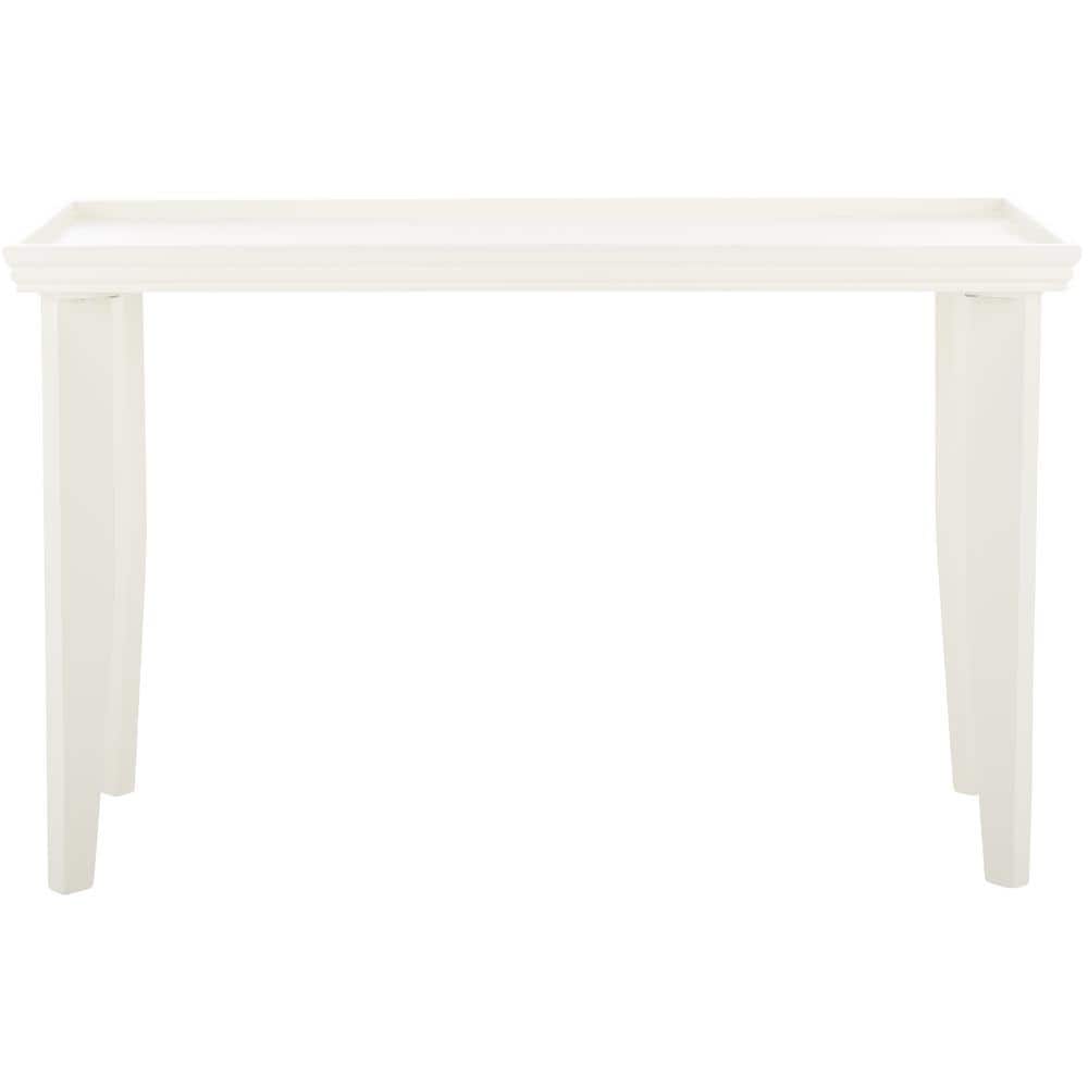 Naios Ivory Rectangular Wood Console Table