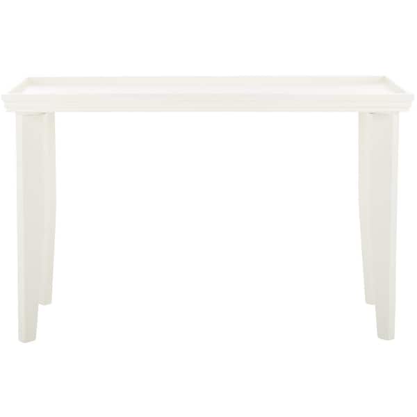 SAFAVIEH Naios 18.9 in. Ivory Rectangle Wood Console Table