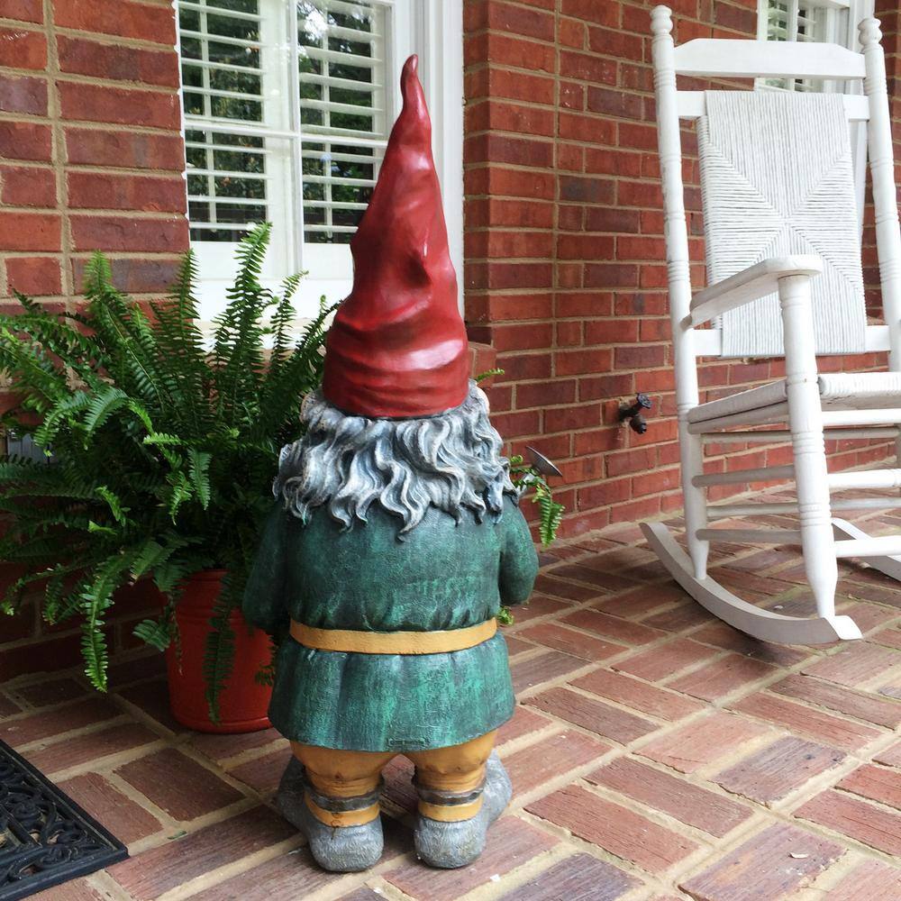 Large Old World Female Garden Gnome Statue in Red Hat
