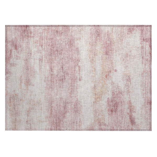 Chantille Machine Washable Indoor/Outdoor Abstract ACN2873 Pink 3 ft. x 4 ft. Area Rug