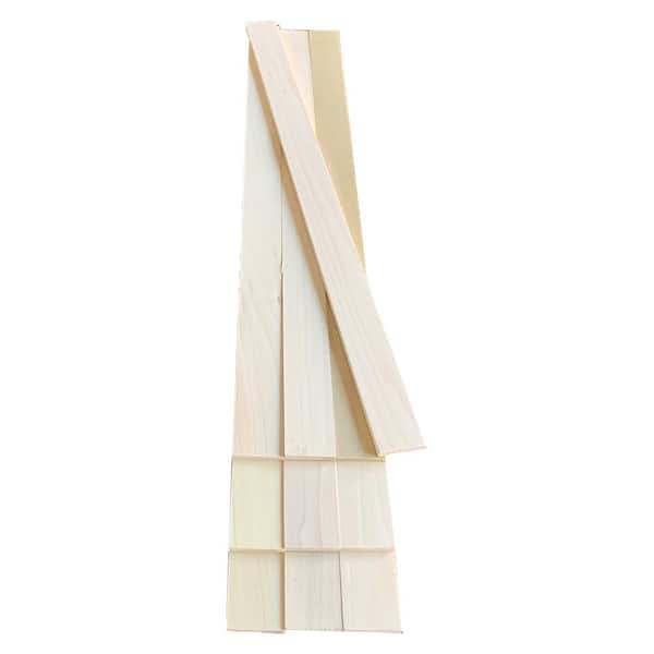 Swaner Hardwood 1/4 in. x 1.5 in. x 2 ft. Poplar S4S Hardwood Hobby Board (10-Pack)