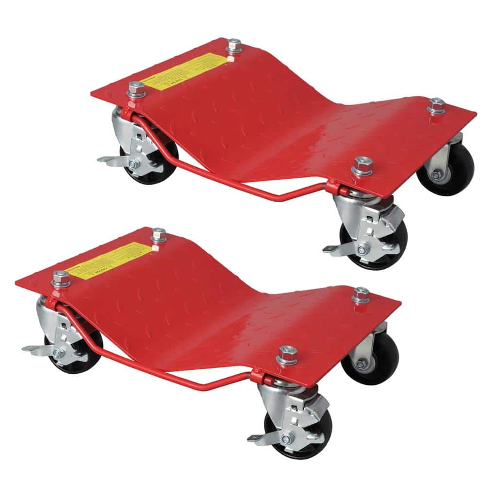 Car Dolly Set of 2 Heavy Duty, 3000 Lbs Capacity Wheel Dolly Car Skates with Wheels and Brakes price history on PriceWatchPro