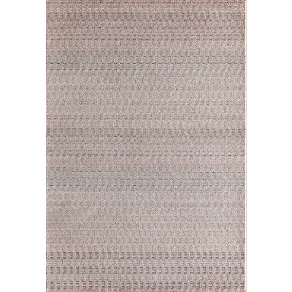 Isaac Mizrahi Callum Uncheckered 8'3"X10'0" Contemporary Pink Area Rug