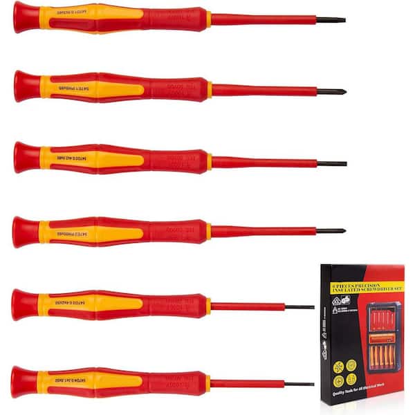 YICHUHAOXI 6-Pieces 1000V Insulated Precision Screwdrivers Set