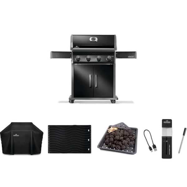 Rogue 525 Propane Grill with Cover, Griddle, Smoker Tray and Accu-Probe Thermometer