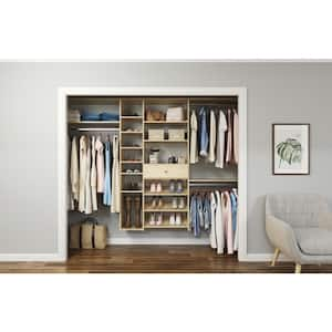 84 in. W - 108 in. W Harvest Grain Wood Closet System