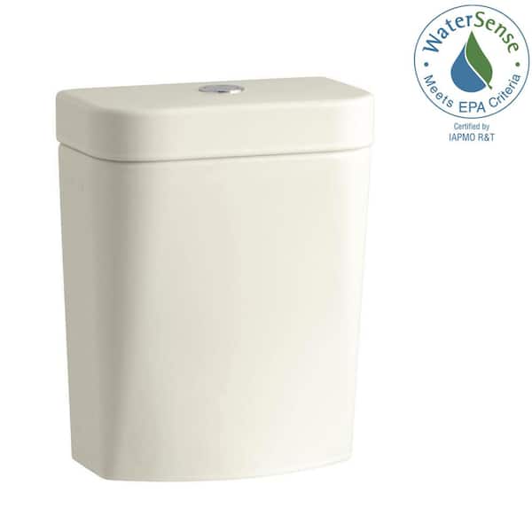 KOHLER Persuade Circ 1.0 or 1.6 GPF Dual Flush Toilet Tank Only in Biscuit
