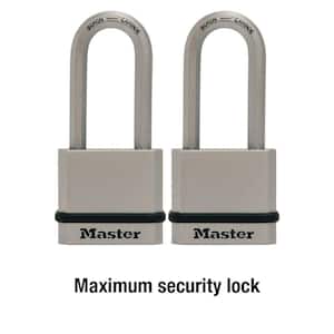 Heavy Duty Outdoor Padlock with Key, 1-3/4 in. Wide, 2 Pack