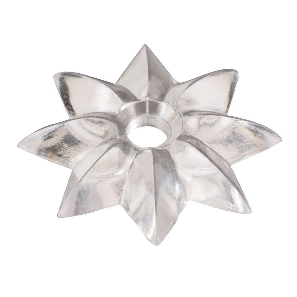 Everbilt 1-1/8 in. Clear Star Mirror Rosette 813938 - The Home Depot