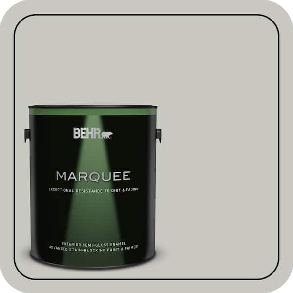 BEHR MARQUEE 1 gal. #N360-2 Silver Marlin Semi-Gloss Enamel Exterior Paint & Primer