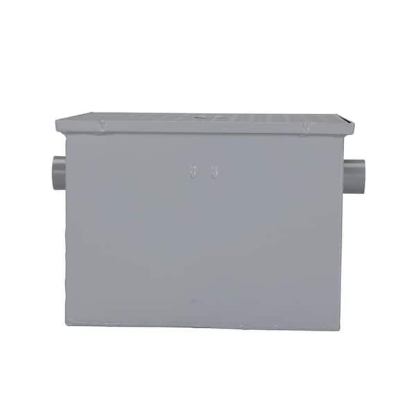 Regency 30 lb. 15 GPM Grease Trap with 2 Non-Threaded Connections