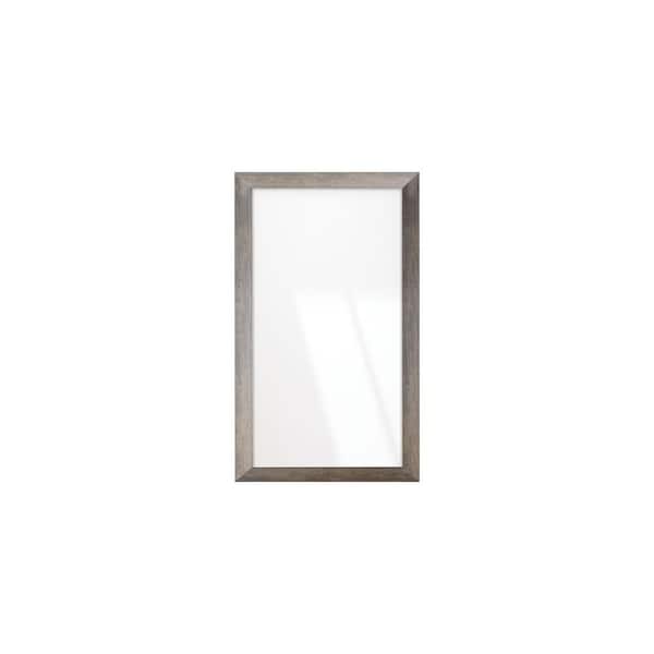 BrandtWorks Rustic Weathered Gray Barnwood Framed Wall Mirror 32 in. W x 55 in. H