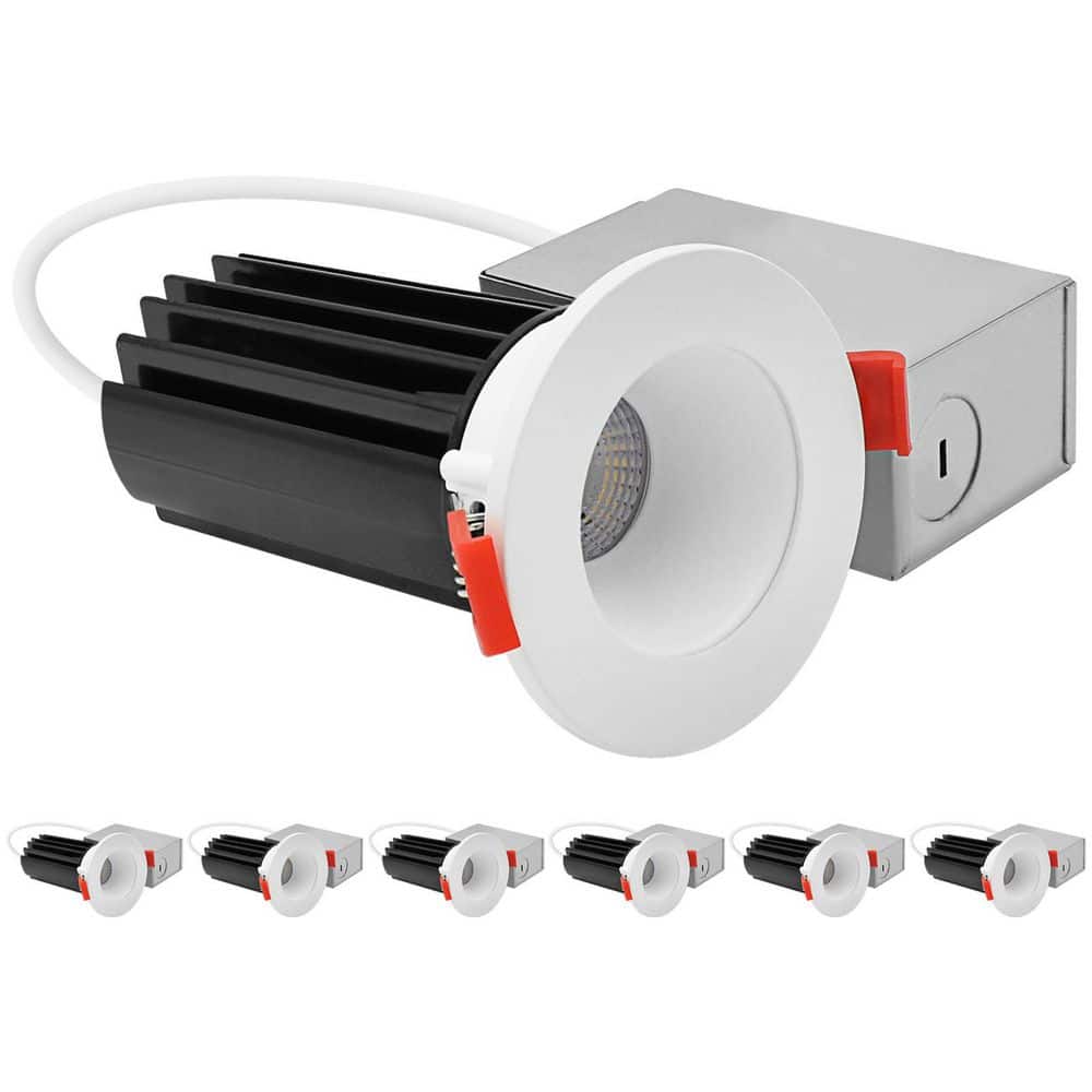 2 In. Integrated LED Recessed Canless Light, Round White Interchangeable Trim, 5CCT, 1000LM, 15W, CRI80 Dimmable 6 Pack price history on PriceWatchPro