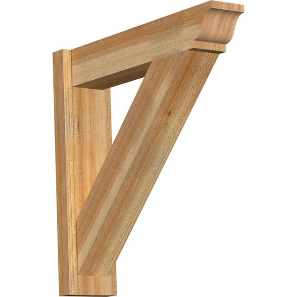 Ekena Millwork 6 in. x 26 in. x 26 in. Western Red Cedar Traditional Rough Sawn Outlooker