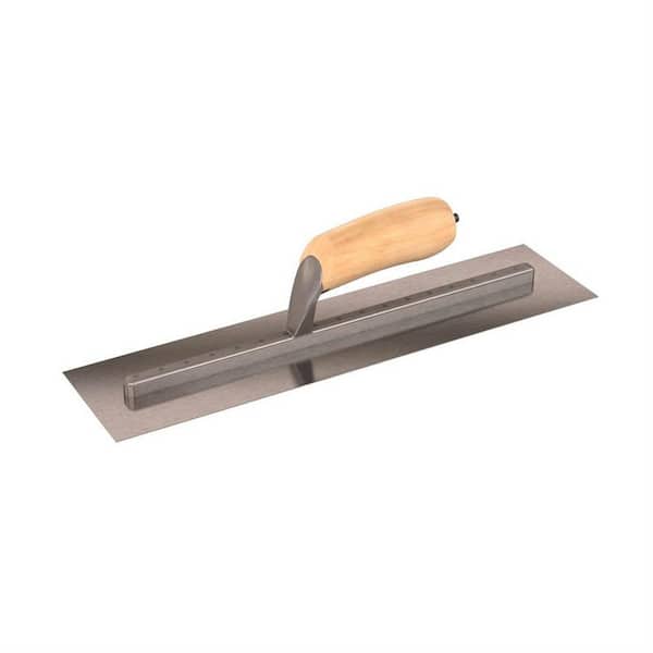 Bon Tool 16 in. x 4 in. Carbon Steel Finishing Trowel with Wood Handle