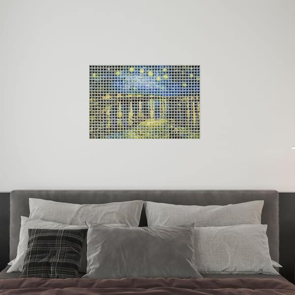 10 in. x 10 in. x 0.04 in. H Vinyl Peel and Stick Wall Tile Backsplash, 3D Art Wall Decals for Living Room (6-Pack)
