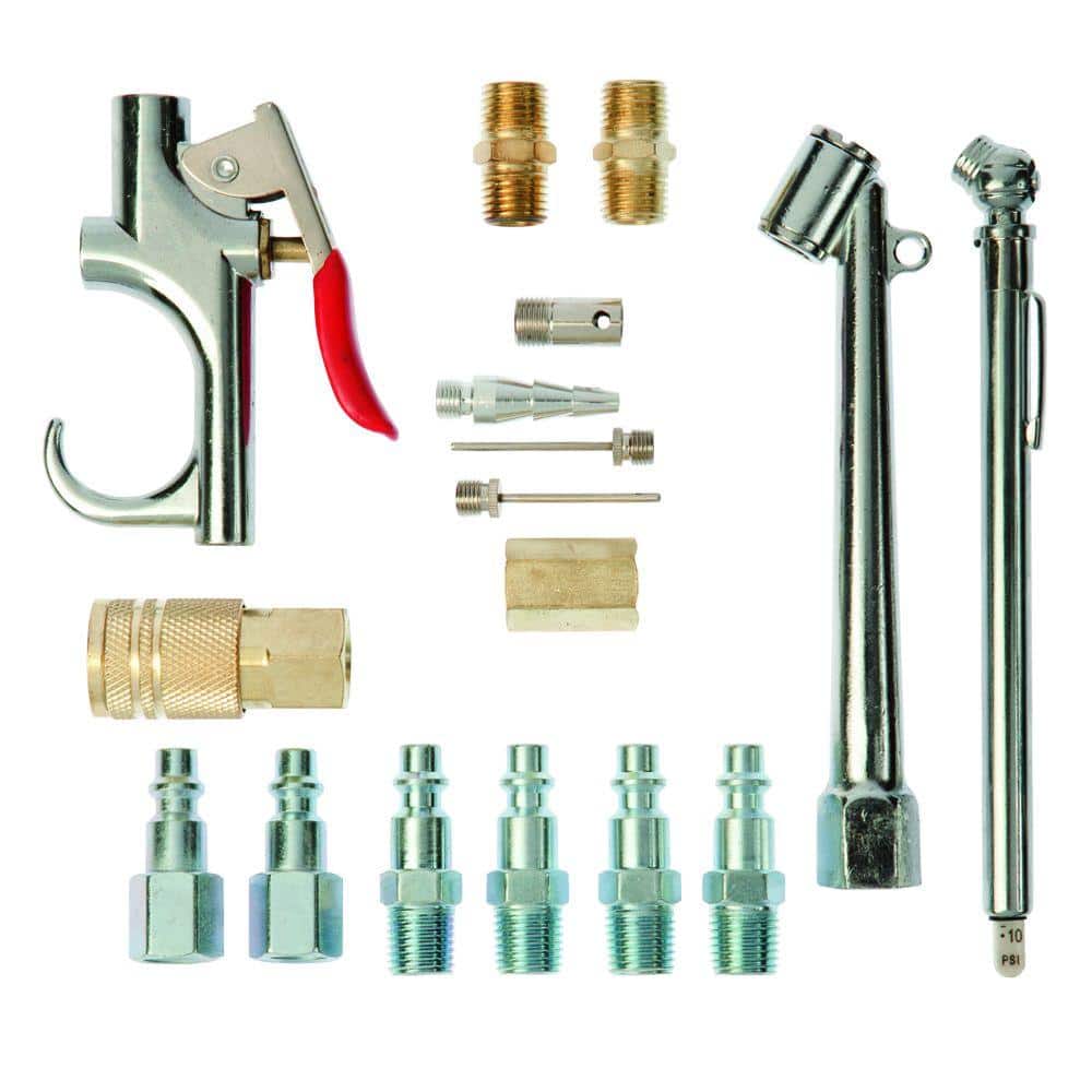 Workforce 17Piece Air Compressor Accessory Kit 41225HOM The Home Depot