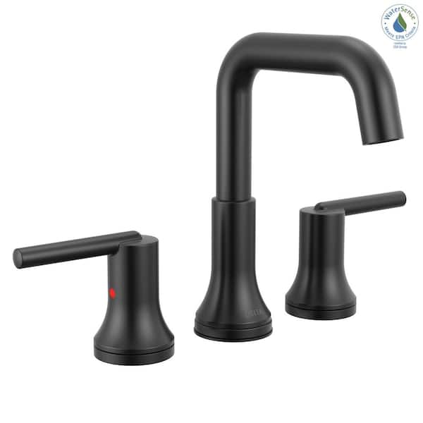 Delta Trinsic 8 in. Widespread Double Handle Bathroom Faucet in