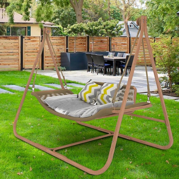 4.17 ft. Freestanding Oversized Double Hammock Chair with