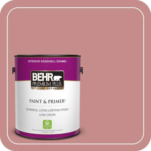BEHR PREMIUM PLUS 1 gal. #BIC-32 Grand Sunset Eggshell Enamel Low Odor Interior Paint & Primer