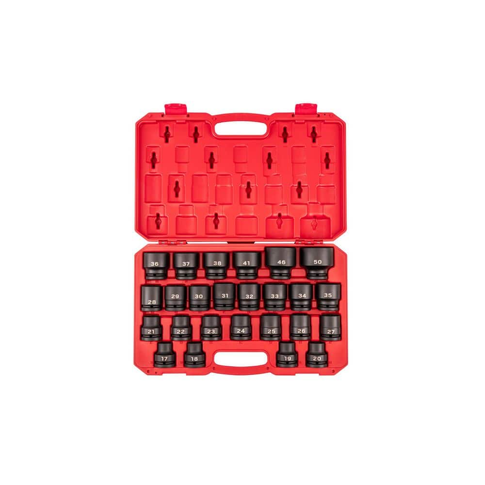 3/4 in. Drive 6-Point Impact Socket Set with Case, 25-Piece (17-50 mm, Common Sizes) price history on PriceWatchPro