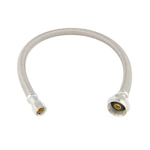 3/8 in. Compression x 7/8 in. Ballcock Nut x 20 in. Braided Polymer Toilet Supply Line with Metal Nut