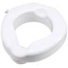 Carex Health Brands Carex Safe Lock Raised Elevated Toilet Seat in White FGB31300 0000