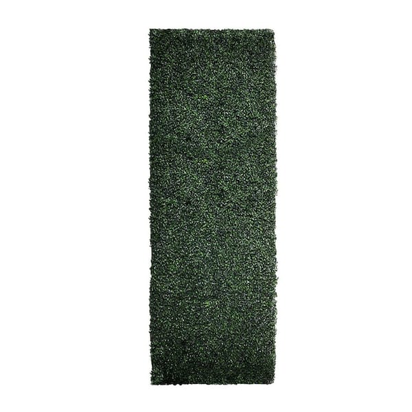 40 in. x 120 in. Artificial Dark Green Boxwood Roll Panels UV Protected for Outdoor Use