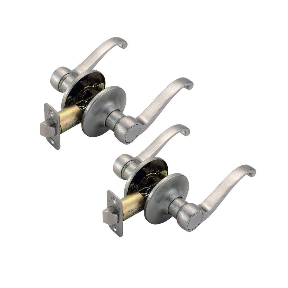 Scroll Satin Nickel Passage Hall/Closet Door Lever (2-Pack) price history on PriceWatchPro