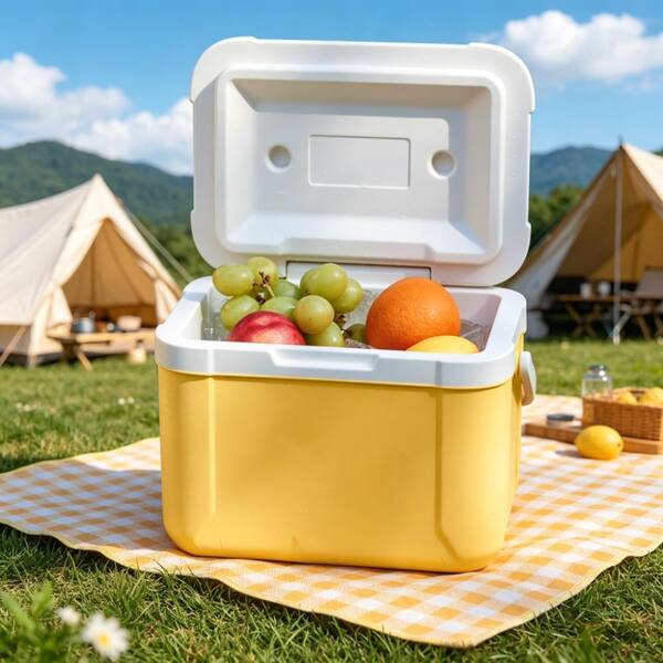 COOLER & WARMER イエローハット 5.3 QT Hard Cooler, Insulated Ice Chest Box, Portable Ice