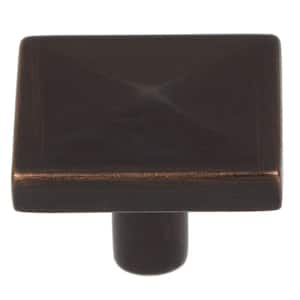 1-1/4 in. Oil Rubbed Bronze Square Pyramid Cabinet Knob (10-Pack)
