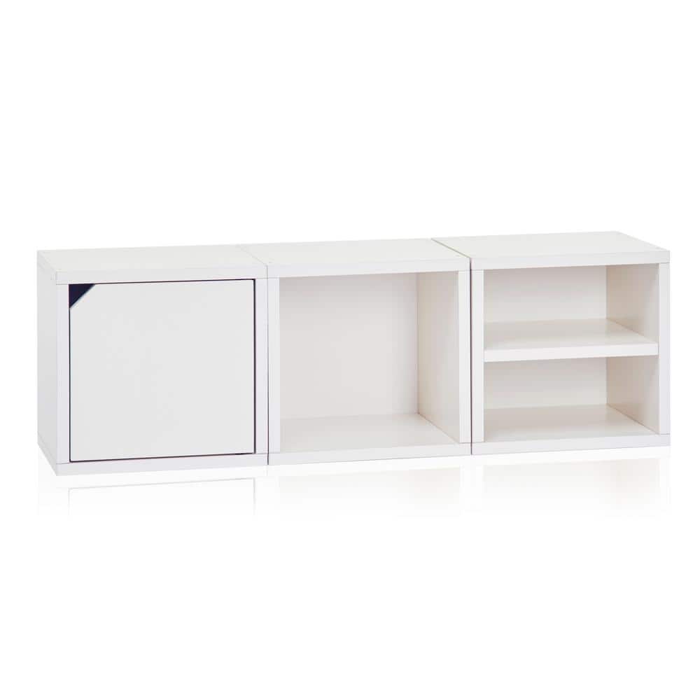 Eco-Friendly Modular White zBoard Stackable Storage Cube