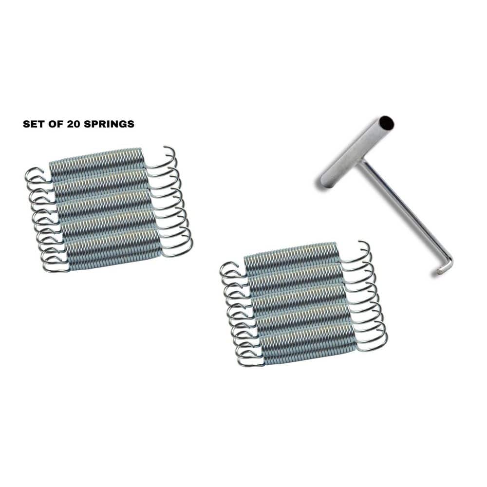 Set of 20 Galvanized Steel Trampoline Springs