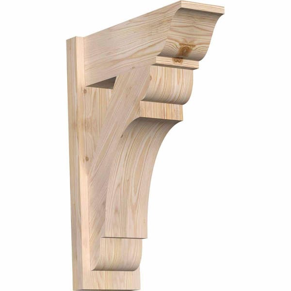 Ekena Millwork 8 in. x 28 in. x 20 in. Olympic Traditional Smooth Douglas Fir Outlooker