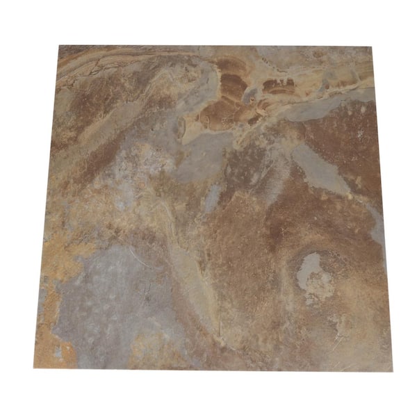 Slate L And Stick Vinyl Tile, Self Adhesive Floor Tiles 18×18