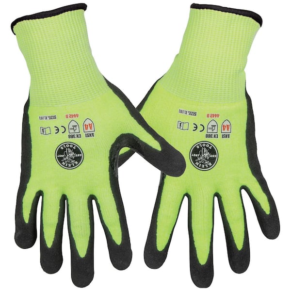 Klein Tools Work Gloves, Cut Level 4, Touchscreen, X-Large, 2-Pair