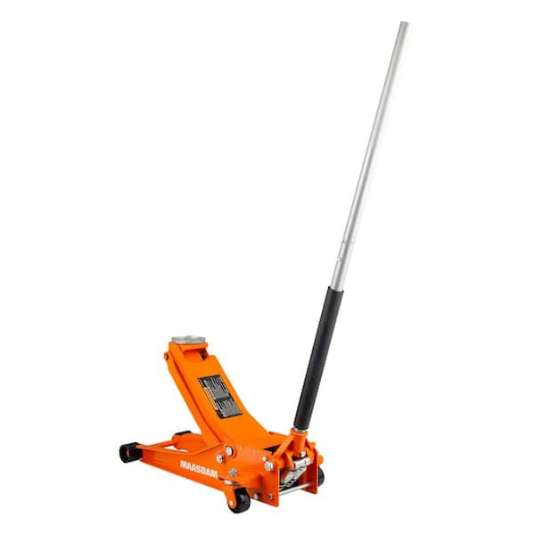 Maasdam 3-Ton Low Profile Floor Jack with Quick Lift in