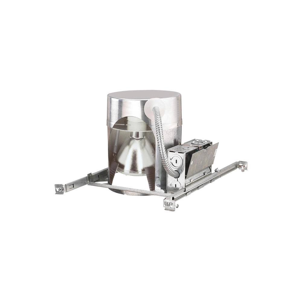 Silver 6-Inch Aluminum and Steel Recessed Light Housing