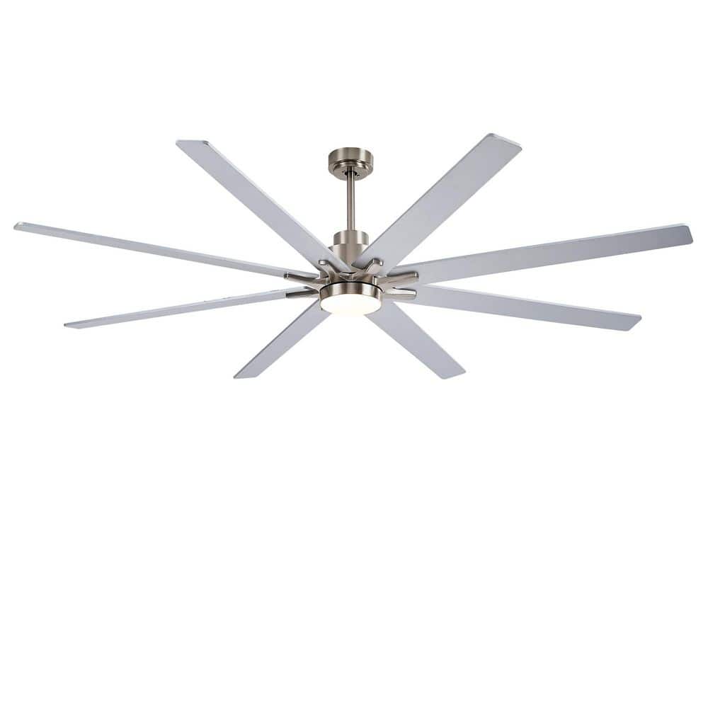 "84"" Ceiling Fan with Light Kit, 8 Plywood Reversible Blades, 3-Color LED, DC 6-Speed, Remote, Sliver + Nickel" price history on PriceWatchPro