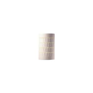 Ambiance 1-Light Small Cactus Cylinder Bisque Wall Sconce