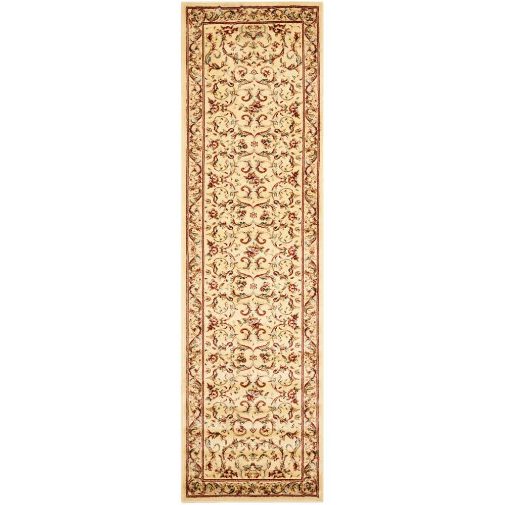 Lyndhurst Ivory 2 ft. x 6 ft. Floral Border Runner Rug price history on PriceWatchPro