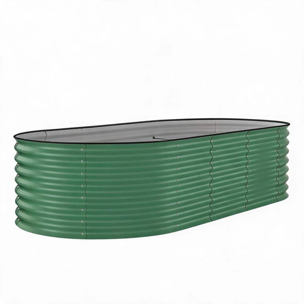 Green 8x4x2 ft.Galvanized Steel Outdoor Raised Planter Box for Vegetables, Flowers & Herbs price history on PriceWatchPro