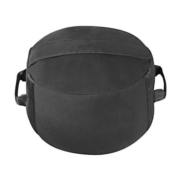 100 lbs. /45 kg Workout Sandbag Heavy-Duty Power Bag with Handles for Strength Cross-Training Home Gym Black