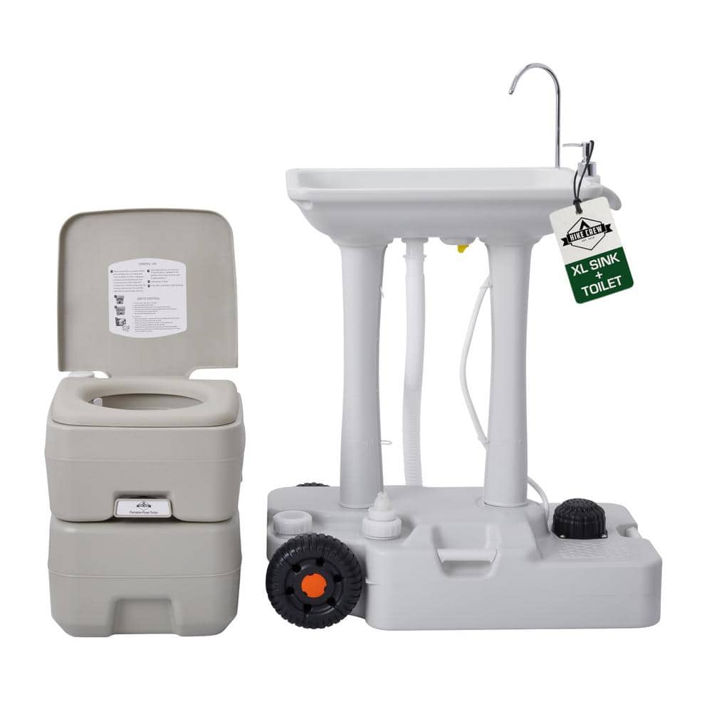 HIKE CREW XL Portable Camping Sink and Toilet Gal Outdoor Sink