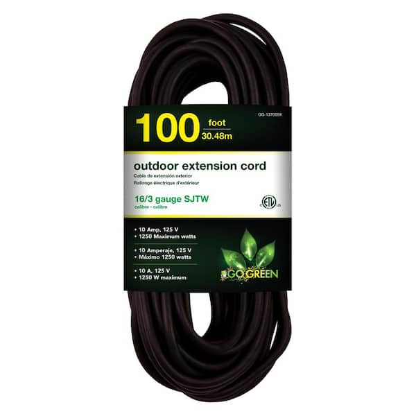ETL Listed Cable Matters 30 Ft 3-Outlet Retractable Extension Cord Reel  (SJTW 16 AWG, 10A / 1250W)