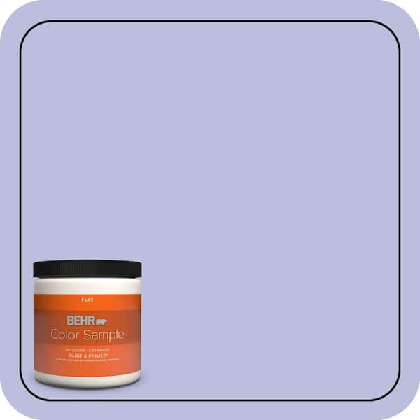 BEHR PREMIUM PLUS 8 oz. #620A-3 Rhapsody Lilac Flat Interior/Exterior Paint & Primer Color Sample