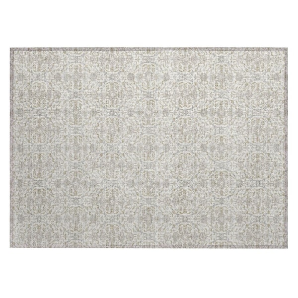 Chantille Machine Washable Indoor/Outdoor Abstract ACN2917 Ivory 3 ft. x 4 ft. Area Rug