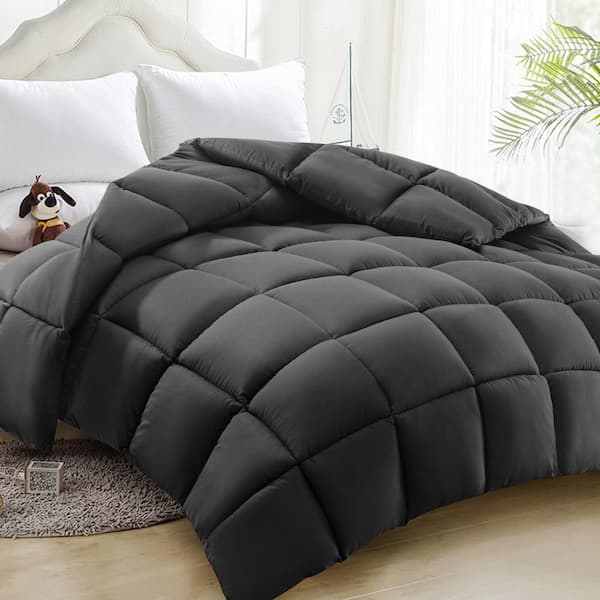 JEAREY All Season Gray Califonia King Breathable Comforter