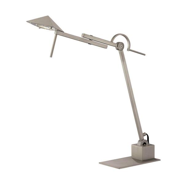 Illumine 1-Light Desk Lamp Satin Steel Finish-DISCONTINUED